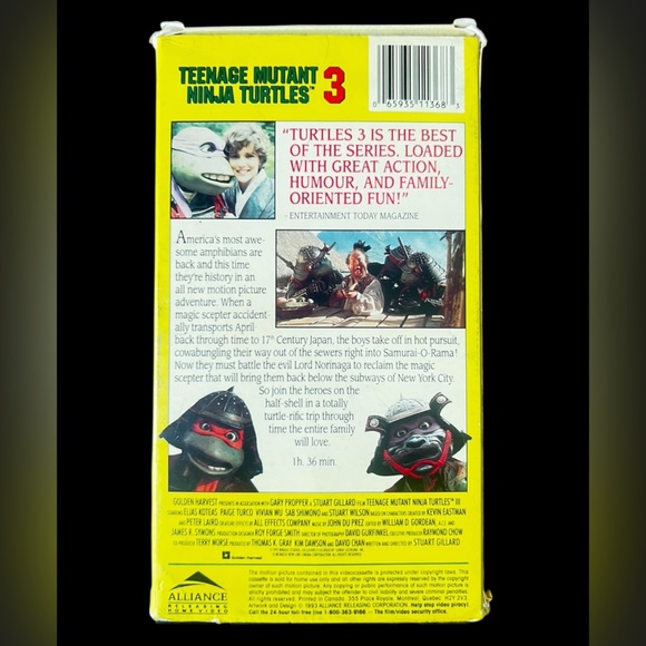 Teenage Mutant Ninja Turtles VHS - Picture 2 of 2
